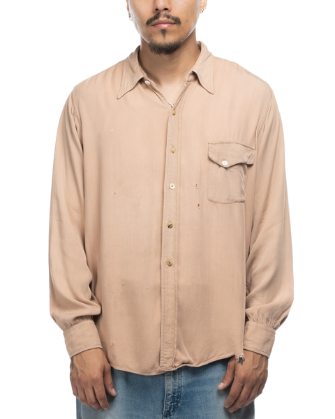 1940s Rayon Western Shirt