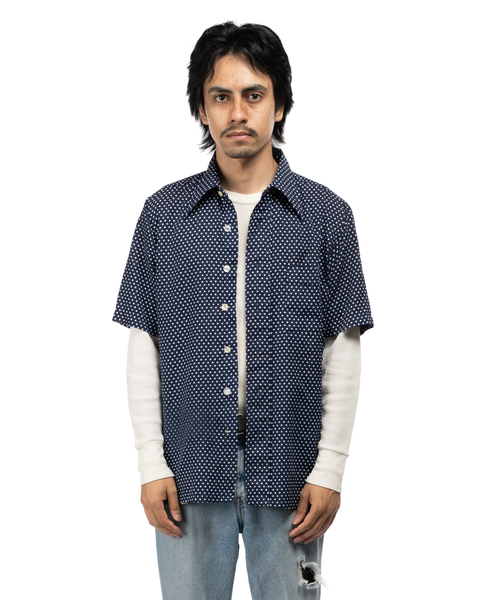 1970s Polka Dot Button-Up Shirt