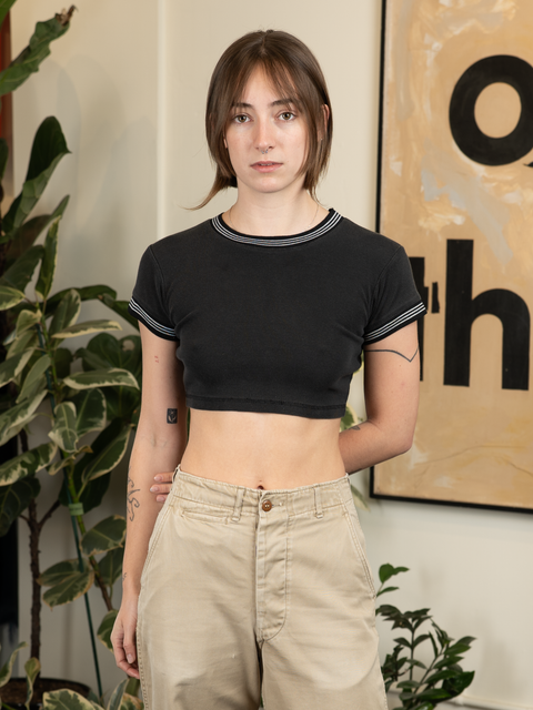 1980s Rib Knit QT Tee