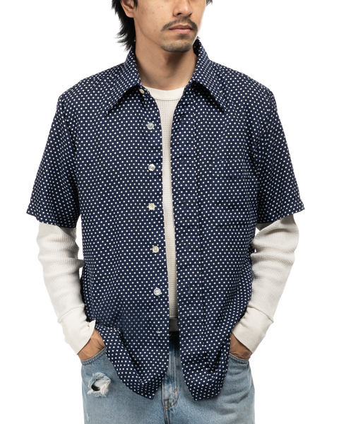 1970s Polka Dot Button-Up Shirt