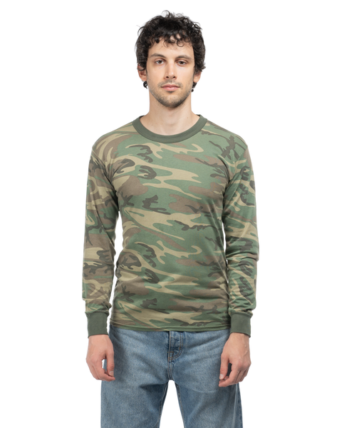 90's Camo Long Sleeve Tee - Medium