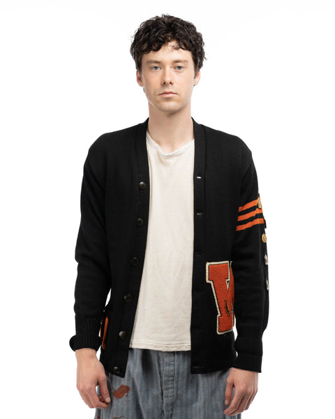 50's Award Decorated Collegiate Cardigan - Medium