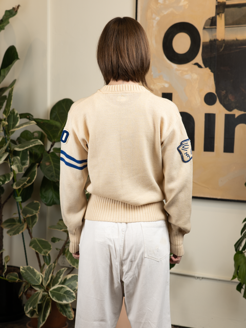 1960s Sand Knit Collegiate Sweater