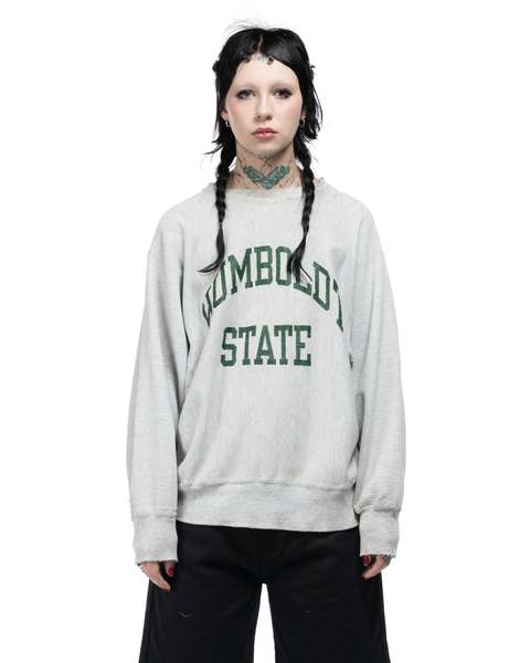 80s Humboldt State Champion Reverse Weave Crewneck - Large