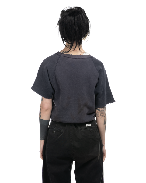 1950s Flock Print Kitten Crewneck