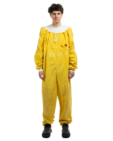 70's Stenciled Radioactive Protective Military Training Coveralls - OS