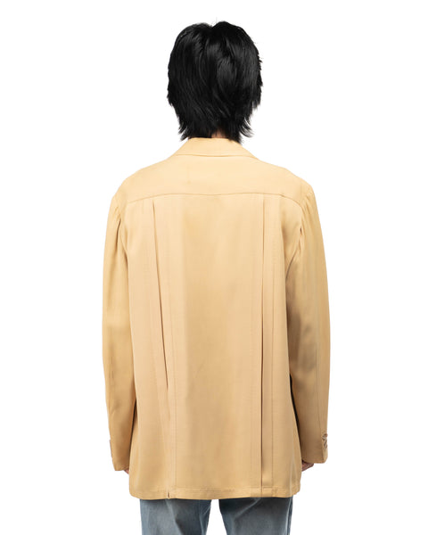 1950s Pleated Gabardine Coat