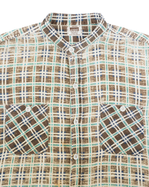 70's Faded Low Collar Shirt - Large