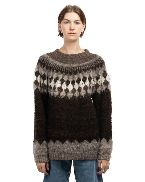 80's Shaggy Alpaca Sweater - XL