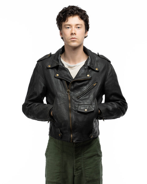 60's Horsehide Moto Jacket - Large