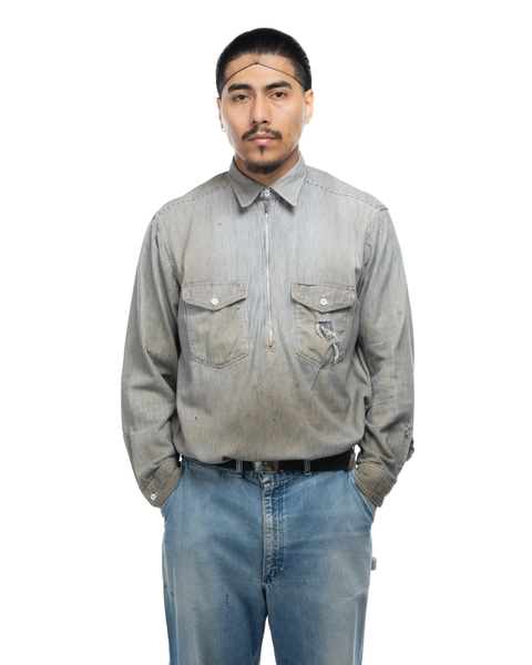 1950s Can't Bust Em Hickory Work Shirt