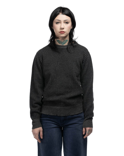 50's Lambs Wool Rib Sweater - Medium