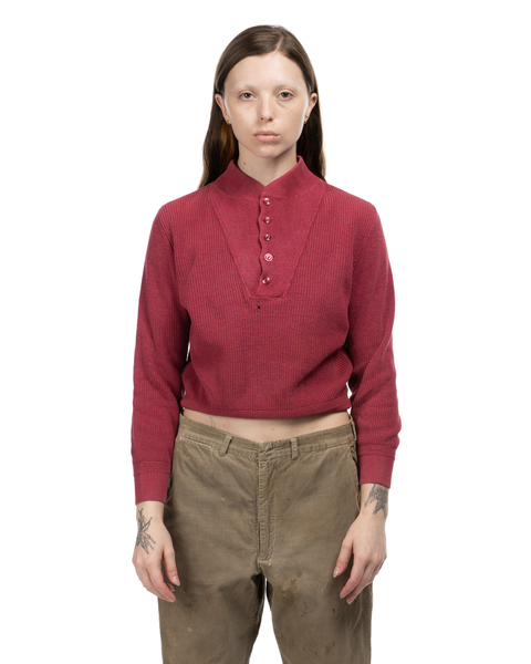1960s Cotton Henley Sweater