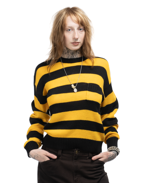 80s Striped Sweater - Medium