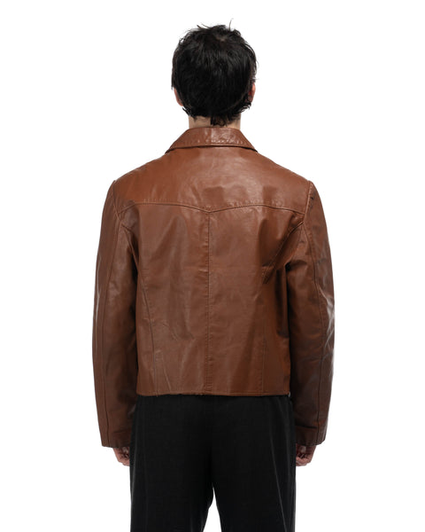 70's Cool Guy Leather Jacket - Large