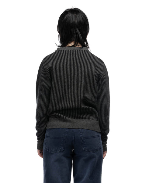 50's Lambs Wool Rib Sweater - Medium