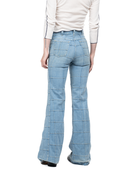 1970s Patchwork Denim Flares