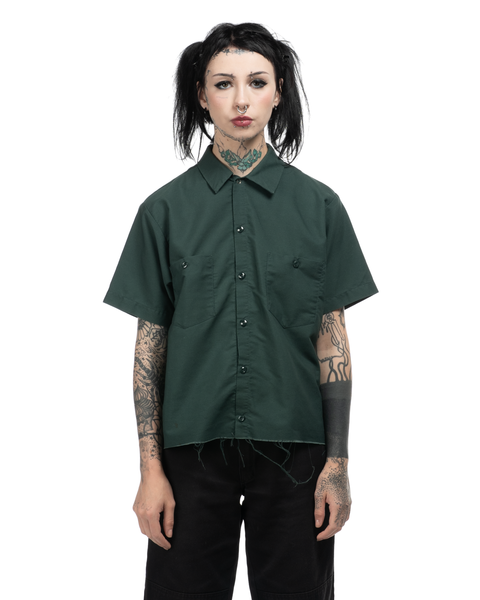 1970s Cropped Work Shirt