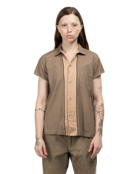 1960s Paneled Button-Up