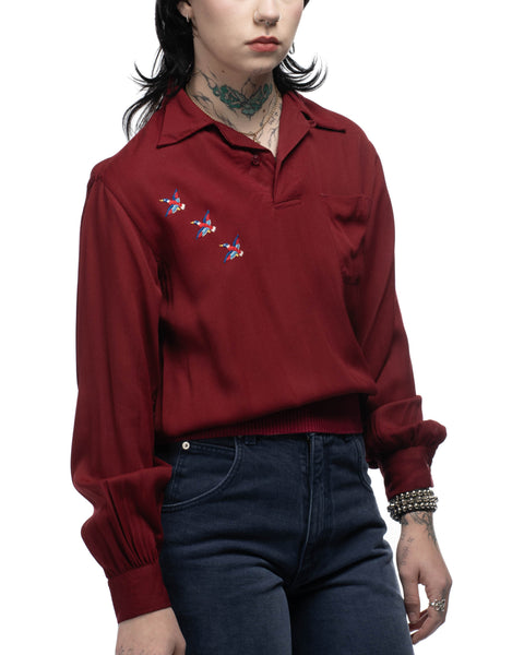 50's McGregor Rayon Gaucho Shirt - Medium