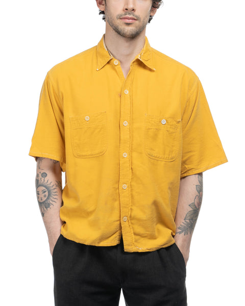 50's Cropped & Boxy Five Brother Shirt - Large