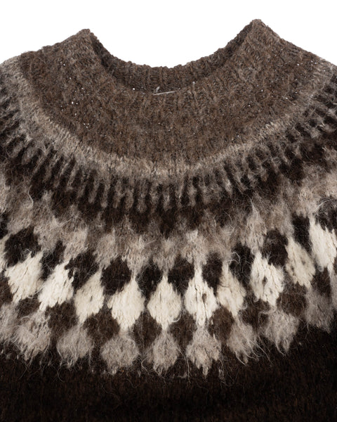 80's Shaggy Alpaca Sweater - XL