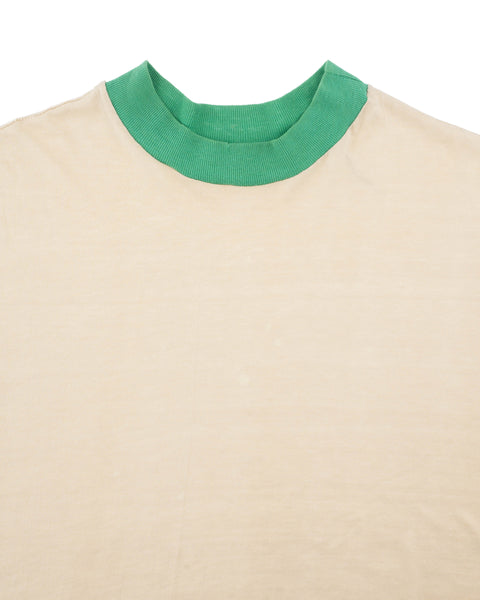 70's Mock Neck Ringer Tee - Medium