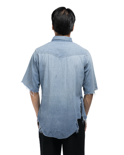 1960s Roebucks Denim Western Shirt