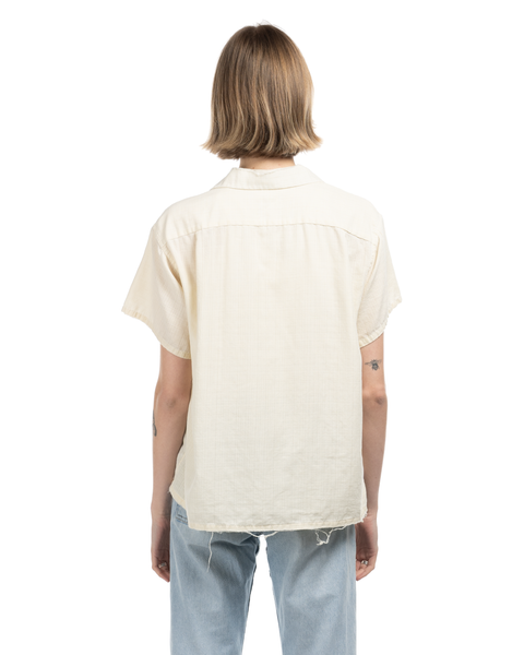 1950s Thrashed & Repaired Loop Collar Shirt