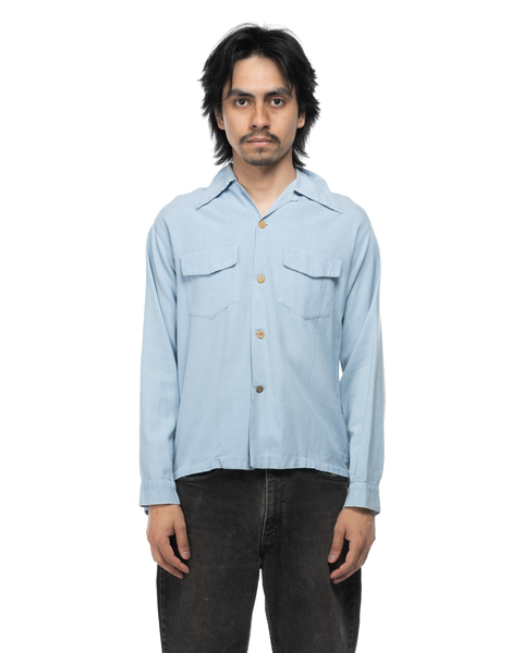 1950s Sunray Loop Collar Shirt