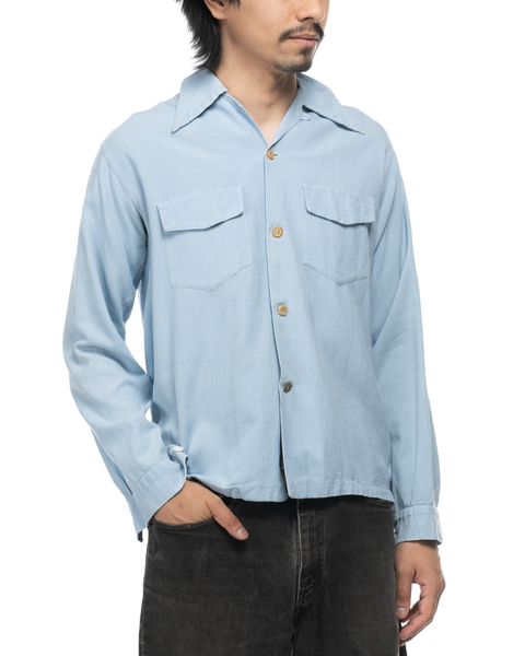 1950s Sunray Loop Collar Shirt