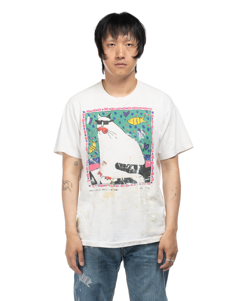 90s "South of France" Cat Tee - Large