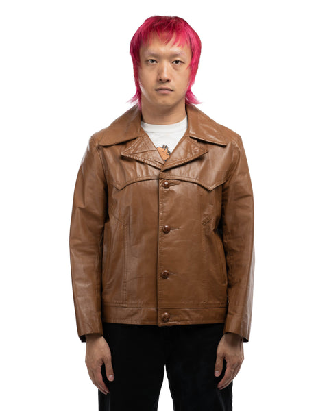 70's Leather Western Jacket - Large