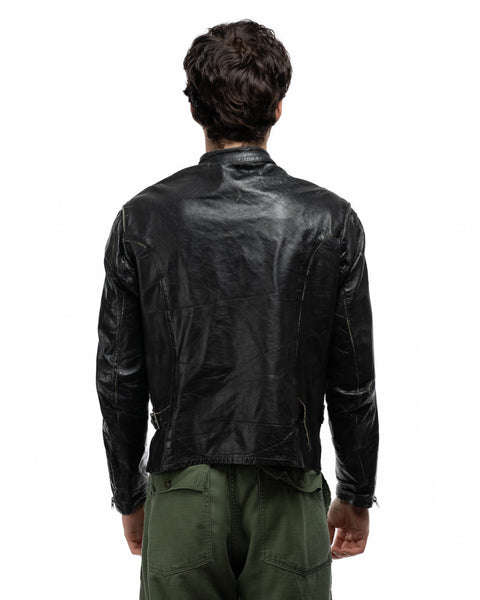 70's Cafe Racer Moto Jacket - Large