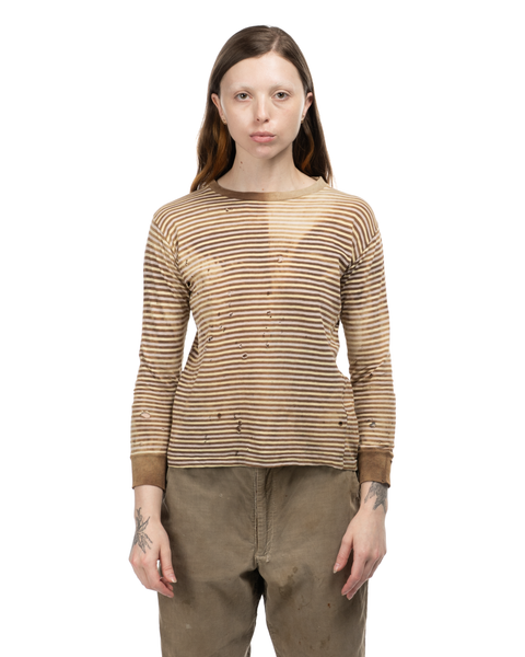 1940s Knit Striped Tee