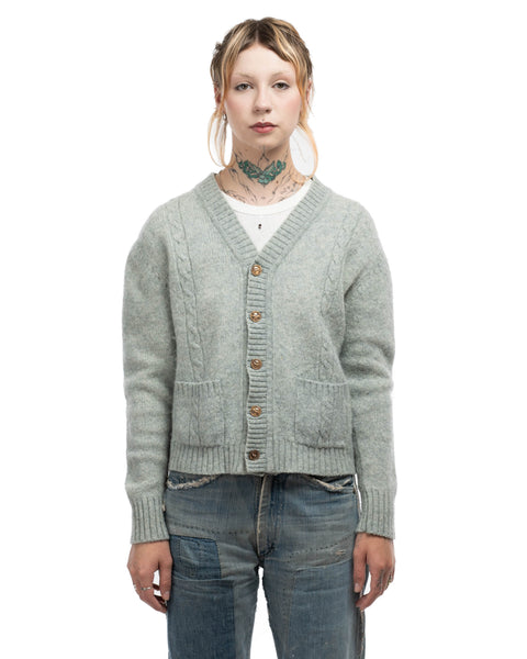 70's Cable Knit Cardigan - Small