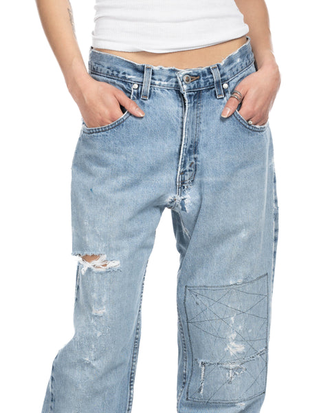 90's Thrashed & Repaired Levi's SilverTab Denim - 30" x 30"