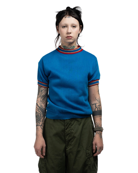 1970s Mock Neck Poly Sweatshirt