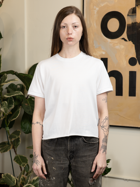 1970s Cropped Blank Tee