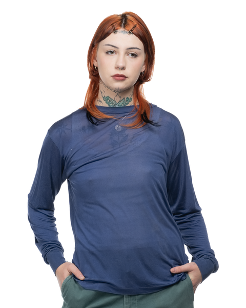 70's Sheer Silk Shirt - Small