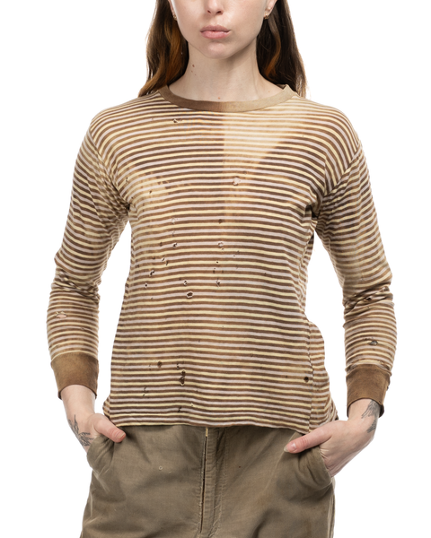 1940s Knit Striped Tee