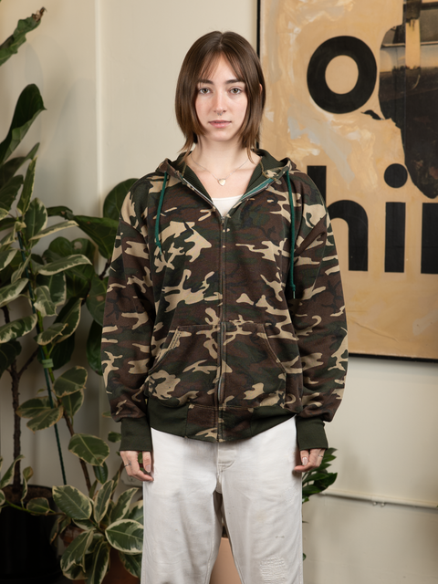 1970s Thermal Lined Zip Hoodie