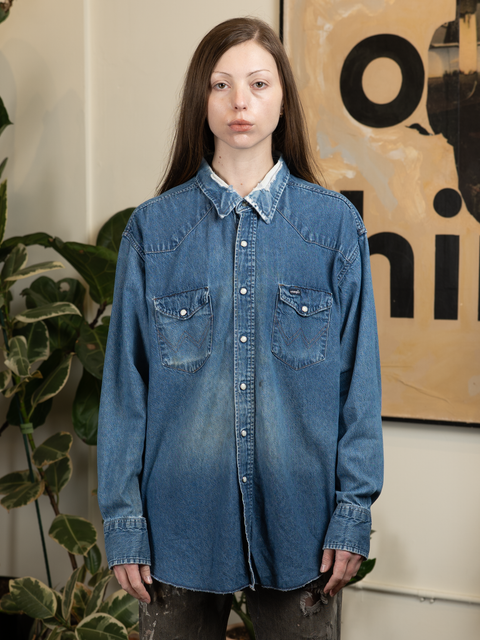 1990s Wrangler Western Snap Shirt