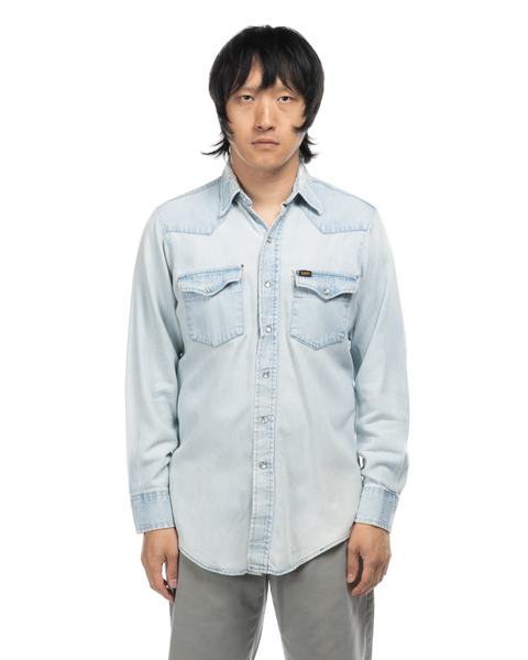 1980s Lee Chambray Western Shirt
