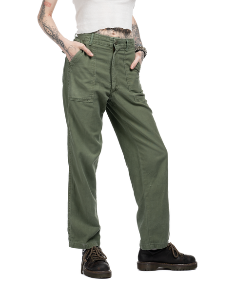 60s OG-107 Utility Trousers - 24" x 28"