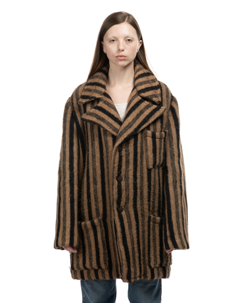 1960s Striped Mohair Coat