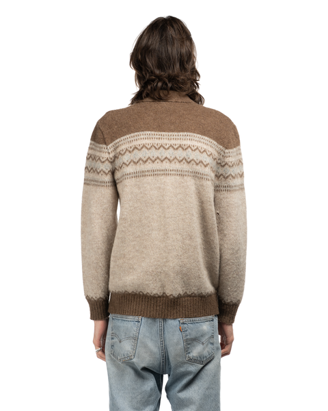 1970s Cozy Wool Zip Cardigan