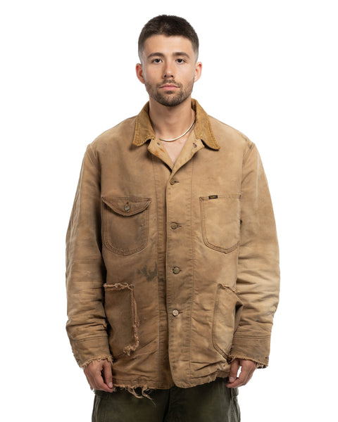 70's Thrashed Lee Blanket Lined Chore Coat - XL