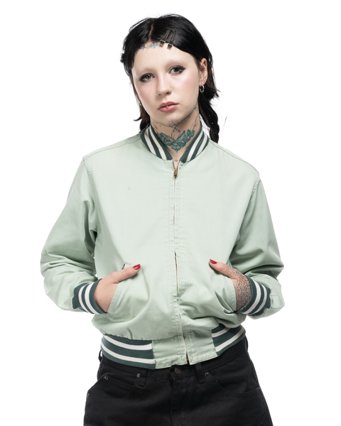 50s Cotton Varsity Jacket - Small