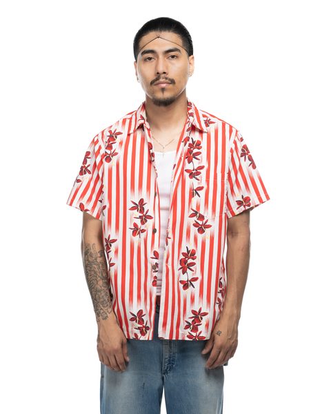 1960s Striped Aloha Shirt